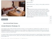 Website Screenshot Alcohol Rehab Petaluma