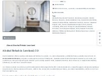 Website Screenshot Alcohol Rehab Loveland