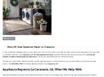 Website Screenshot All State Appliance Repair La Crescenta