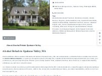 Website Screenshot Alcohol Rehab Spokane Valley