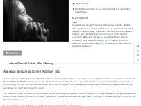 Website Screenshot Alcohol Rehab Silver Spring