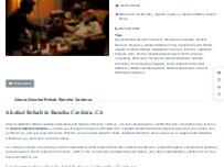 Website Screenshot Alcohol Rehab Rancho Cordova