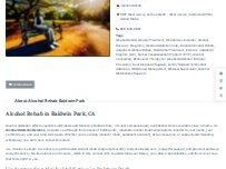 Website Screenshot Alcohol Rehab Baldwin Park