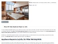 Website Screenshot All State Appliance Repair La Jolla