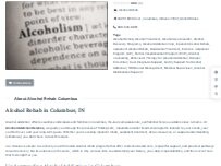 Website Screenshot Alcohol Rehab Columbus