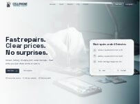 Website Screenshot Cellphone Repair Shop (Inside Food town)