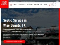 Website Screenshot Taylor Septic Service