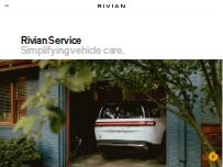 Website Screenshot Rivian Service Center