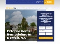 Website Screenshot Homefix Roofing and Window Installation of Northern Virginia