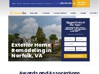 Website Screenshot Homefix Roofing and Window Installation of Northern Virginia