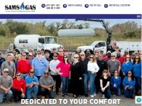 Website Screenshot Sams LP Gas Service