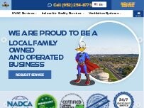 Website Screenshot Gray Duct Heating • Cooling • Air Duct Cleaning