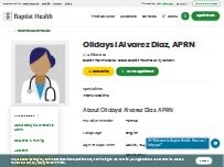 Website Screenshot Olidaysi Alvarez Diaz, APRN