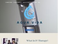 Website Screenshot Agua Vida IV Therapy
