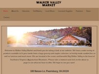 Website Screenshot Walker Valley Market
