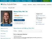 Website Screenshot Macey Ditta, PA