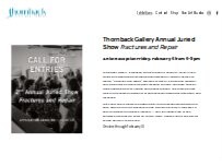 Website Screenshot Thornback Gallery