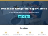 Website Screenshot Immokalee Refrigerator Repair Service