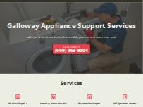 Website Screenshot Galloway  Appliance Support Services