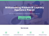 Website Screenshot Williamsburg Kitchen & Laundry Appliance Repair