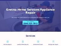 Website Screenshot Gretna Home Services Appliance Repair