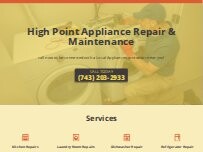 Website Screenshot High Point Appliance Repair & Maintenance