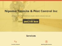 Website Screenshot Nipomo Termite & Pest Control Inc