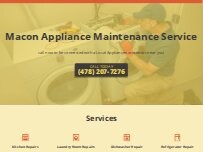 Website Screenshot Macon Appliance Maintenance Service