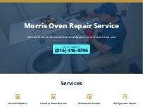 Website Screenshot Morris Oven Repair Service
