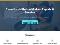 Website Screenshot Crawfordville Ice Maker Repair & Service