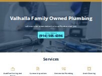 Website Screenshot Valhalla Family Owned Plumbing
