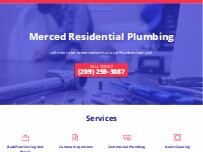 Website Screenshot Merced Residential Plumbing