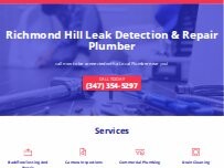 Website Screenshot Richmond Hill Leak Detection & Repair Plumber