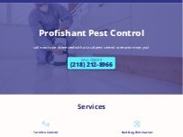 Website Screenshot Profishant Pest Control