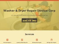 Website Screenshot Washer & Dryer Repair Service Corp