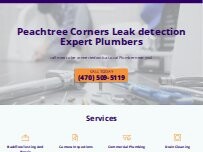 Website Screenshot Peachtree Corners Leak detection Expert Plumbers