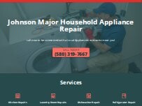 Website Screenshot Johnson Major Household Appliance Repair