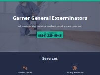 Website Screenshot Garner General Exterminators