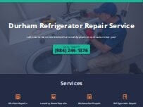 Website Screenshot Durham Refrigerator Repair Service
