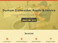 Website Screenshot Durham Dishwasher Repair & Service