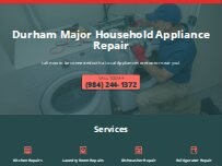 Website Screenshot Durham Major Household Appliance Repair