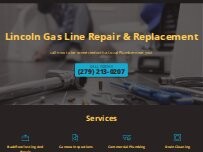 Website Screenshot Lincoln Gas Line Repair & Replacement