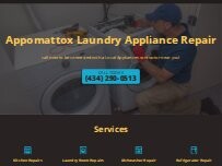 Website Screenshot Appomattox Laundry Appliance Repair