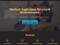 Website Screenshot Norfolk Appliance Service & Maintenance