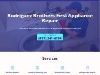 Website Screenshot Rodriguez Brothers First Appliance Repair