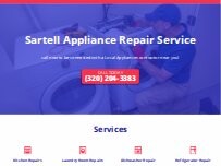 Website Screenshot Sartell Appliance Repair Service