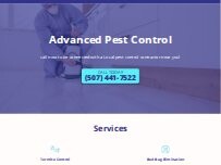 Website Screenshot Advanced Pest Control