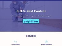 Website Screenshot B.O.G. Pest Control