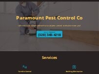 Website Screenshot Paramount Pest Control Co