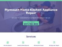 Website Screenshot Plymouth Home Kitchen Appliance Repair